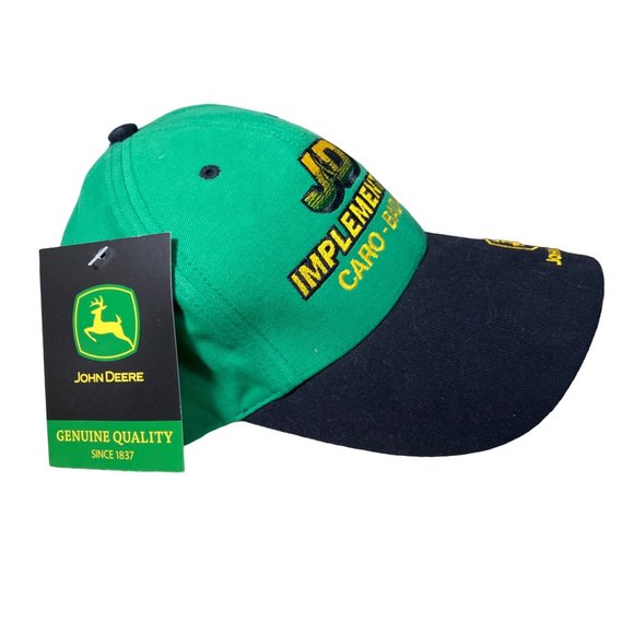 John Deere Implement Inc Baseball Cap Hat Caro Bad AXe - Picture 3 of 9